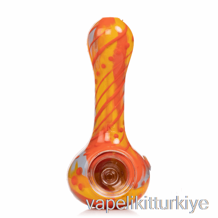Vape Likit Eyce Oraflex çiçek Silikon Kaşık Tatlısı (gri / Turuncu / Güneş ışığı)